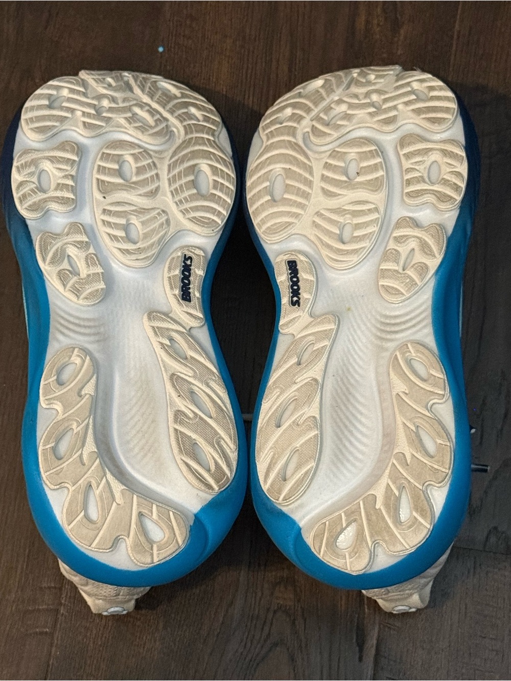 runDisney Brooks Men's Blue White Gradient Athletic Running Shoes Adrenaline 25 - Picture 8 of 8